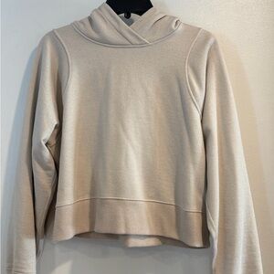 Lululemon Athletica Cream Sparkle Loungeful Hooded Sweatshirt 10